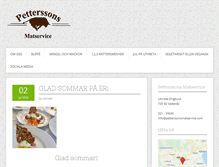 Tablet Screenshot of petterssonsmatservice.com